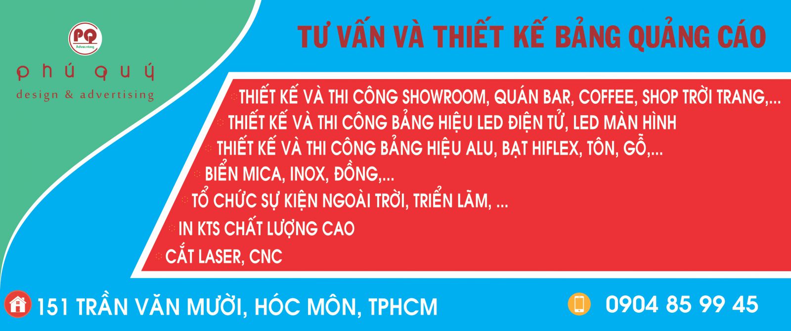 thiết kế bang quang cáo